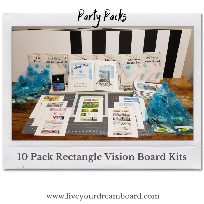 Party Pack' Goal Setting Vision Board Kits (25 Pack)