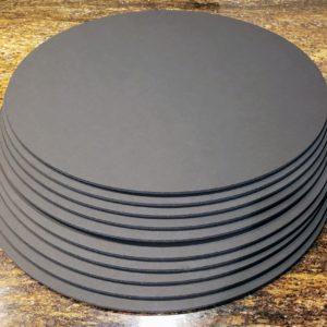 stack of 10 black circle foam boards for art craft projects