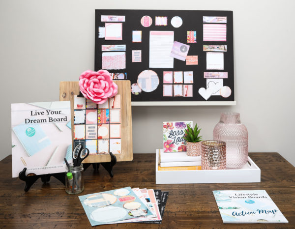 Think Pink - Living your Perfect Vision Board Kit to manifest your dreams!