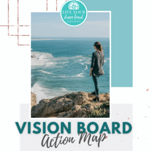 front cover of vision board goal setting workbook