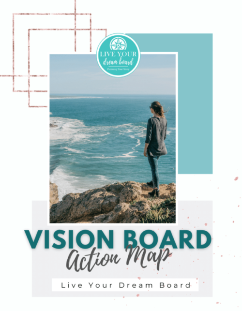 VISION BOOK: Cover a composition book like a vision board to write