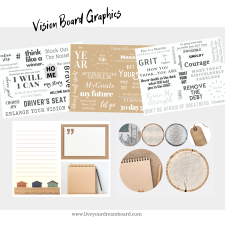 Natural themed vision board kit - perfect to manifest your dreams!
