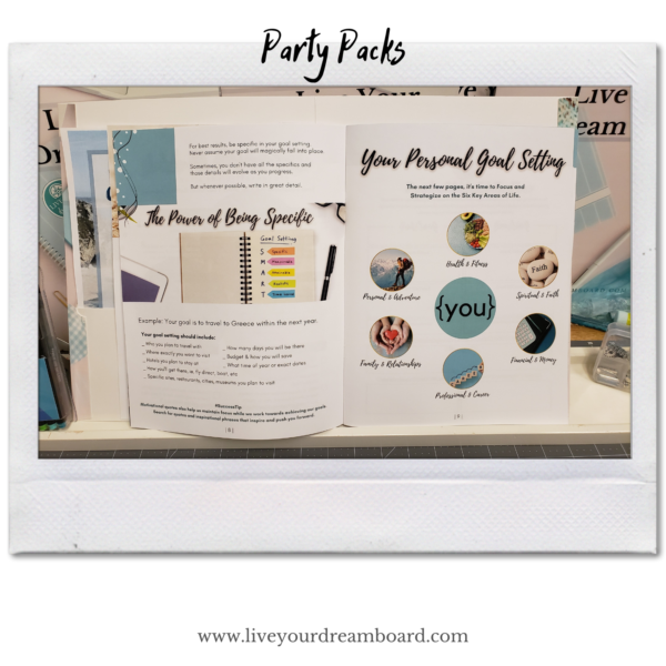 Party Pack' CIRCLE Vision Board Kits - Team Building/Goal Setting  Parties(10 Pack)