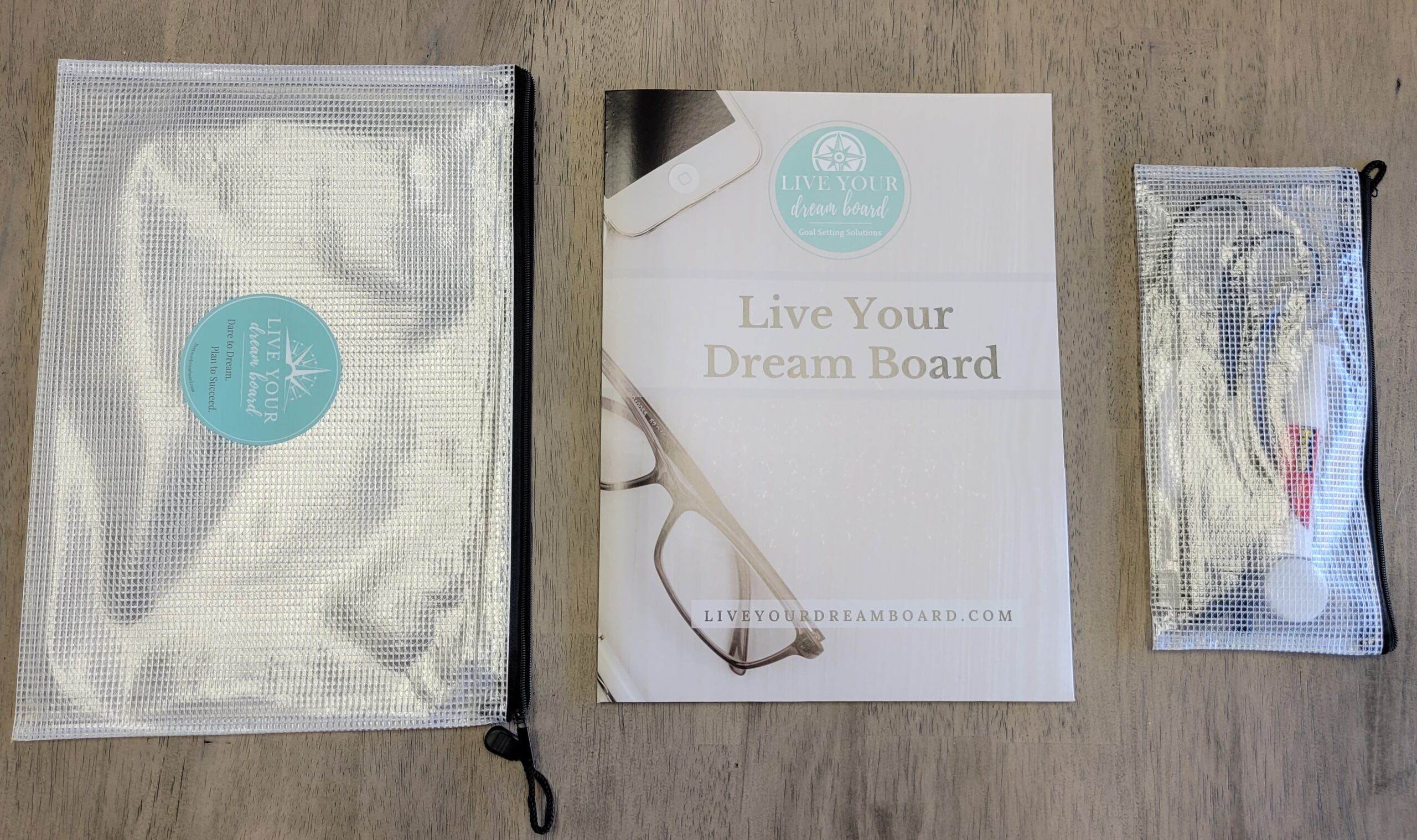 White aesthetic dream board packet includes everything needed to create