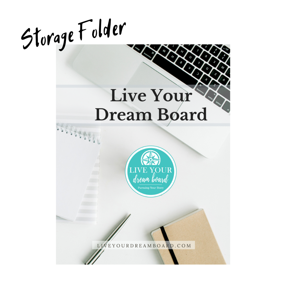 storage folder cover to live your dream board vision board kits