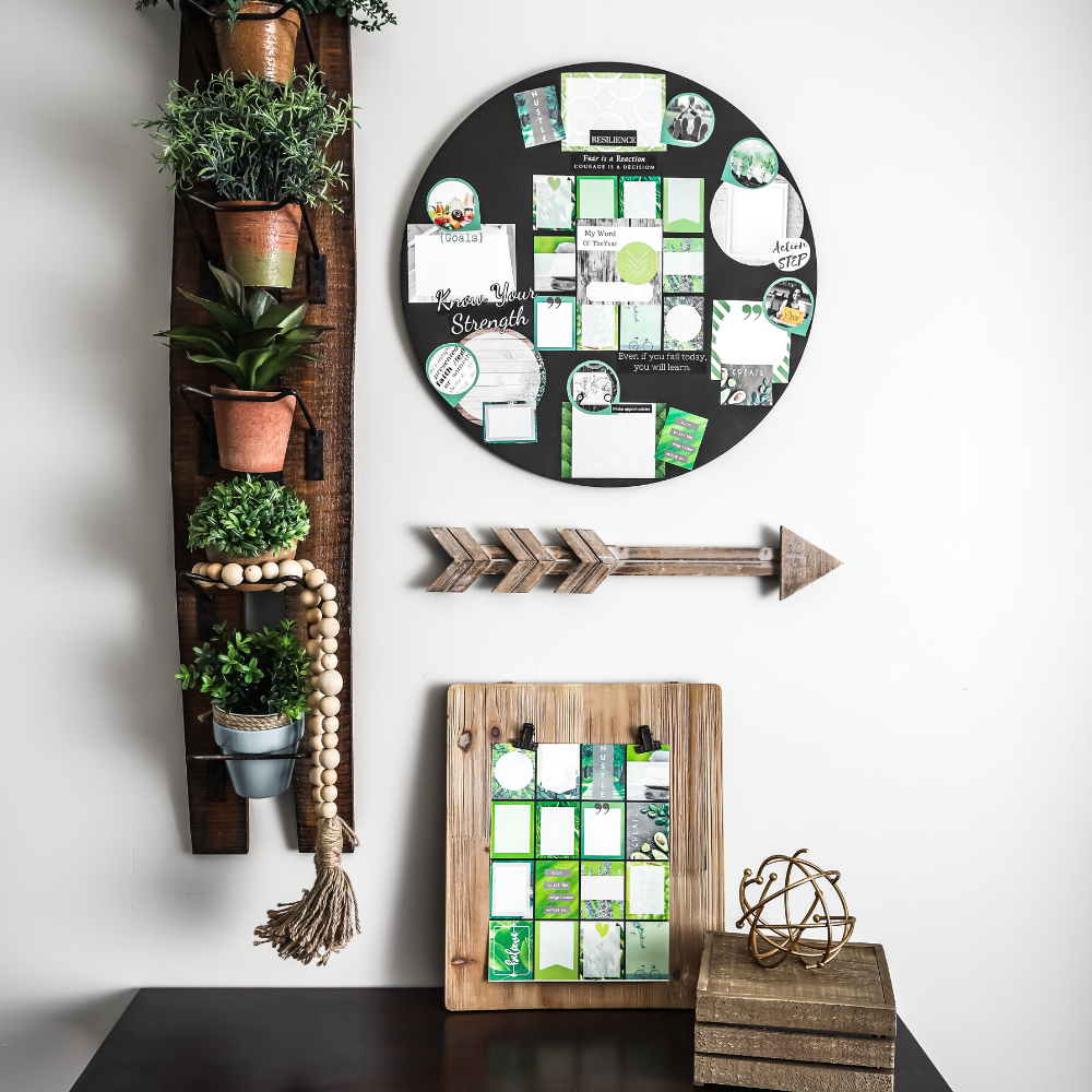 wooden green goals board