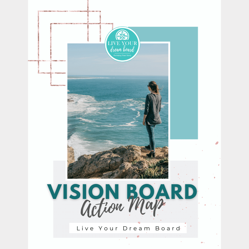 workbook cover for vision board action map
