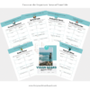 Goal setting worksheets on the main areas of life